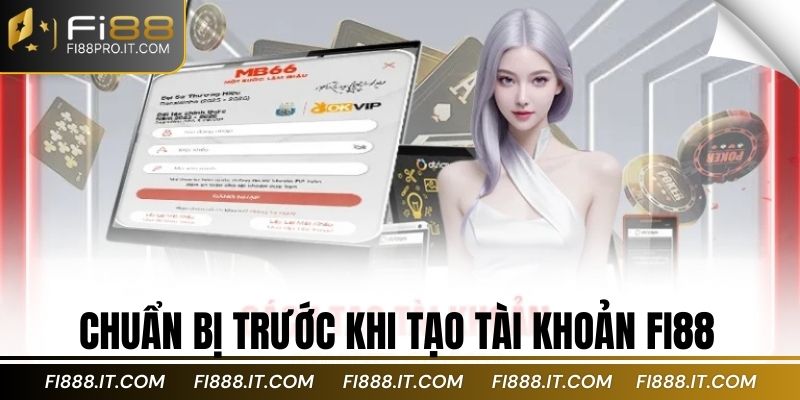Chuẩn bị trước khi tạo tài khoản Fi88