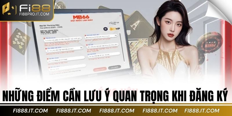 Những điểm cần lưu ý quan trọng khi đăng ký