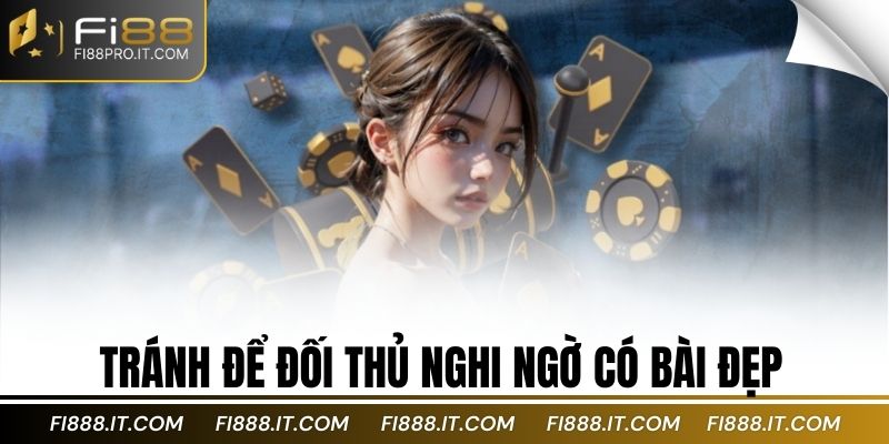 Tránh để đối thủ nghi ngờ có bài đẹp